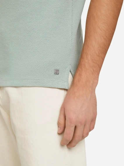 Поло structured polo with pocket 1030388XX1012960 Tom Tailor L Серый 1030388XX1012960 фото 3 — интернет-магазин Tapok