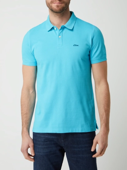 Поло T-shirt  REGULAR FIT 13.1Q1.35.2843-6241 s.Oliver M Блакитний 13.1Q1.35.2843-6241 фото 2 — інтернет-магазин Tapok