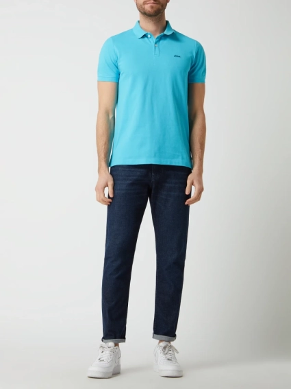 Поло T-shirt  REGULAR FIT 13.1Q1.35.2843-6241 s.Oliver M Блакитний 13.1Q1.35.2843-6241 фото 5 — інтернет-магазин Tapok
