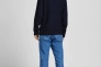 Пуловер JJCRAIG KNIT CREW NECK 12189968-Sky Captain Jack&amp;Jones M Темно-синий 12189968-Sky Captain Фото 2