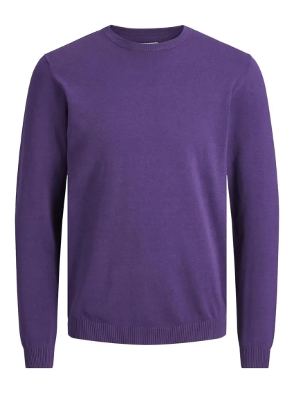 Пуловер JJEBASIC KNIT CREW NECK NOOS 12137190-Acai Jack&Jones L Фіолетовий 12137190-Acai фото 1 — інтернет-магазин Tapok