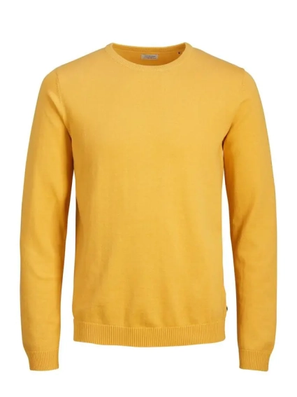 Пуловер JJEBASIC KNIT CREW NECK NOOS 12137190-Golden Orange Jack&Jones S Жовтий 12137190-Golden Orange фото 5 — інтернет-магазин Tapok