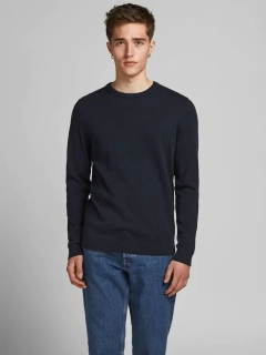 Пуловер JJEBASIC KNIT CREW NECK NOOS 12137190-Navy Blazer Jack&Jones S Темно-синій 12137190-Navy Blazer