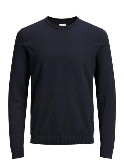 Пуловер JJEBASIC KNIT CREW NECK NOOS 12137190-Navy Blazer Jack&Jones S Темно-синій 12137190-Navy Blazer фото 5 — інтернет-магазин Tapok