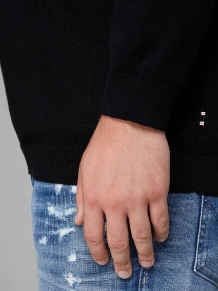 Пуловер JJEBASIC KNIT CREW NECK PS 12144038-Black Jack&Jones PLUS 2XL Чорний 12144038-Black фото 4 — інтернет-магазин Tapok