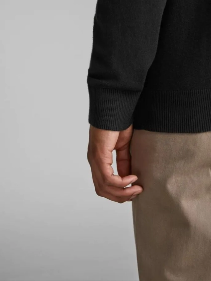 Пуловер JJEEMIL KNIT ROLL NECK NOOS 12157417-Black Jack&Jones M Чорний 12157417-Black фото 4 — інтернет-магазин Tapok