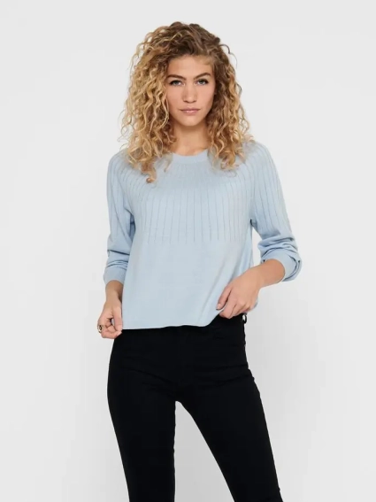 Пуловер ONLAMALIA L/S PULLOVE 15219325 Blue Fog ONLY XS Голубой 15219325BlueFog фото 3 — интернет-магазин Tapok