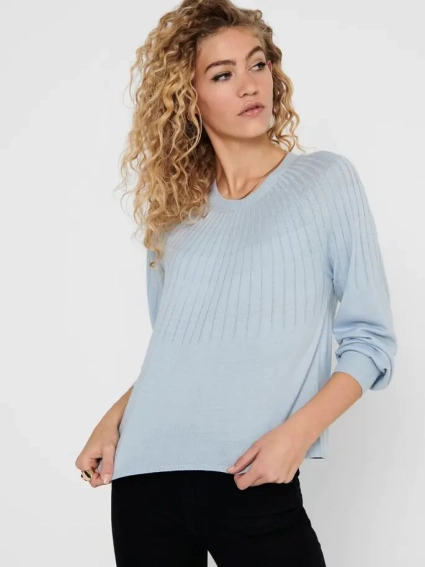 Пуловер ONLAMALIA L/S PULLOVE 15219325 Blue Fog ONLY XS Голубой 15219325BlueFog фото 4 — интернет-магазин Tapok