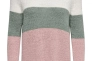 Пуловер ONLGEENA L/S BLOCK PULLOVER KNT 15161415-Cloud Dancer-Stripes:W. CHINOIS GREEN/ROS ONLY 15161415-Cloud Dancer-Str Фото 4