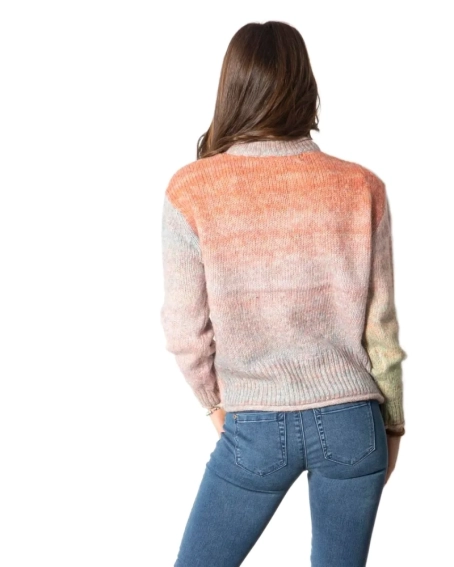 Пуловер ONLGRACE LIFE L/S PULLOVER EX KNT 15231323-Pink Nectar-Detail:W. MELANGE ONLY S Розовый 15231323-Pink Nectar-Deta фото 2 — интернет-магазин Tapok