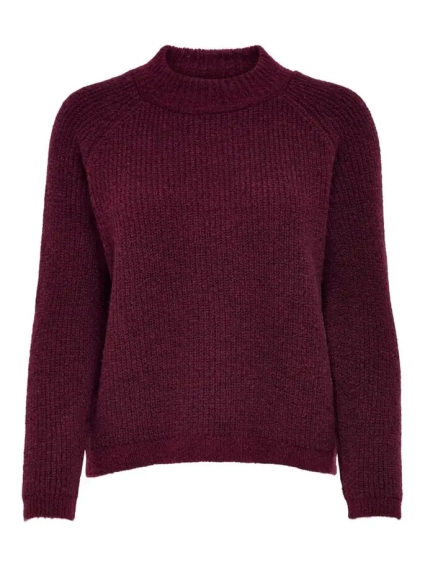 Пуловер ONLJADE L/S PULLOVER KNT NOOS 15179813-Merlot ONLY L Бордовий 15179813-Merlot-Detail:W  фото 4 — інтернет-магазин Tapok
