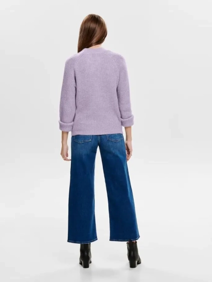 Пуловер ONLJADE L/S PULLOVER KNT NOOS 15179813-Orchid Petal ONLY L Сиреневый 15179813-Orchid Petal-Det фото 2 — интернет-магазин Tapok