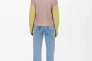 Пуловер ONLNICCI L/S BLOCK PULLOVER EX KNT 15257294-Creme De Menthe-Детали:PASTEL YELLOW/ROSE ONLY L 15257294-Creme De Menthe- Фото 2