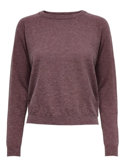 Пуловер ONLYOUNGER L/S PULLOVER KNT 15238340-Rose Brown-Detail:W. MELANGE ONLY S Бордовий 15238340-Rose Brown-Detai фото 4 — інтернет-магазин Tapok