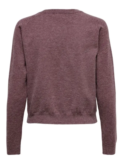 Пуловер ONLYOUNGER L/S PULLOVER KNT 15238340-Rose Brown-Detail:W. MELANGE ONLY S Бордовий 15238340-Rose Brown-Detai фото 5 — інтернет-магазин Tapok