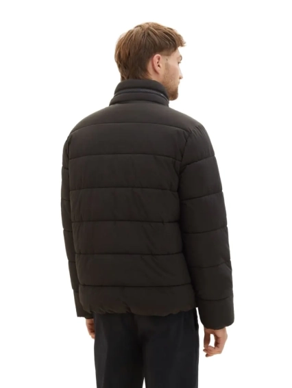 Пуховик Puffer jacket with hidden hood 1037336-29999 Tom Tailor L Черный 1037336-29999 фото 3 — интернет-магазин Tapok