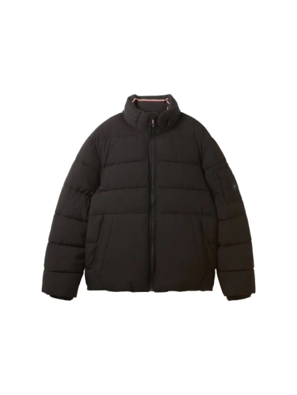 Пуховик Puffer jacket with hidden hood 1037336-29999 Tom Tailor L Черный 1037336-29999 фото 6 — интернет-магазин Tapok