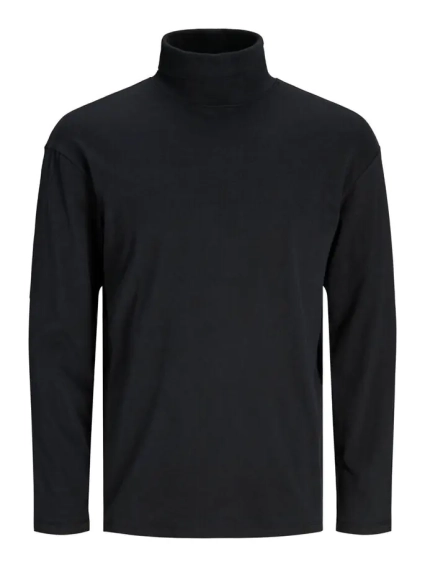Светр JJERILEY TEE LS ROLL NECK SN 12190713-Black Jack&Jones M Чорний 12190713-Black фото 5 — інтернет-магазин Tapok