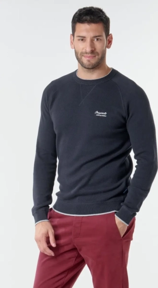 Свитшот JORJOES KNIT CREW NECK 12175774 Sky Captain Jack&amp;Jones S Темно-синий 12175774SkyCaptain фото 2 — интернет-магазин Tapok