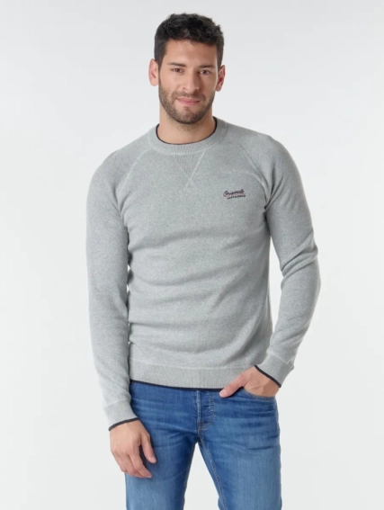 Свитшот JORJOES KNIT CREW NECK 12175774 Light Grey Jack&amp;Jones S Серый 12175774LightGrey фото 2 — интернет-магазин Tapok