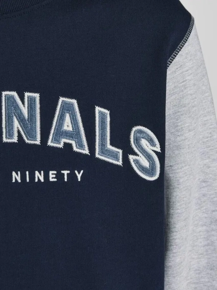 Світшот JORREWORKED SWEAT CREW NECK LTN 12207365-Navy Blazer-Fit:AUTHENTIC CROP Jack&Jones M Темно-с 12207365-Navy Blazer-Fit: фото 3 — інтернет-магазин Tapok