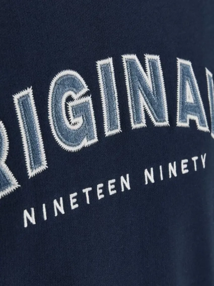 Світшот JORREWORKED SWEAT CREW NECK LTN 12207365-Navy Blazer-Fit:AUTHENTIC CROP Jack&Jones M Темно-с 12207365-Navy Blazer-Fit: фото 4 — інтернет-магазин Tapok