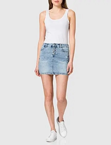Спідниця ONLCARMEN LIFE REG ACIDDNM SKIRT BJ114-3 15227208-Medium Blue Denim ONLY L Блакитний 15227208-Medium Blue Deni фото 2 — інтернет-магазин Tapok