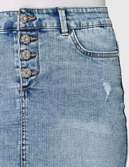 Спідниця ONLCARMEN LIFE REG ACIDDNM SKIRT BJ114-3 15227208-Medium Blue Denim ONLY L Блакитний 15227208-Medium Blue Deni фото 4 — інтернет-магазин Tapok