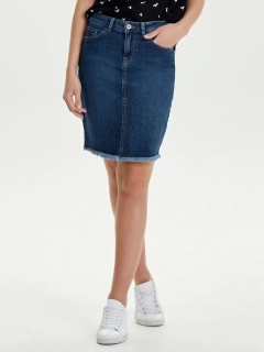 Юбка ONLELIZA LIFE REG RAWEDGE SKIRT 08 NOOS 15159611 Medium Blue Denim ONLY 34 Синий 15159611MediumBlueDen
