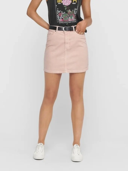 Юбка ONLROSE A-SHAPE COLOR SKIRT PNT 15204340 Rose Smoke ONLY 38 Розовый 15204340RoseSmoke фото 1 — интернет-магазин Tapok