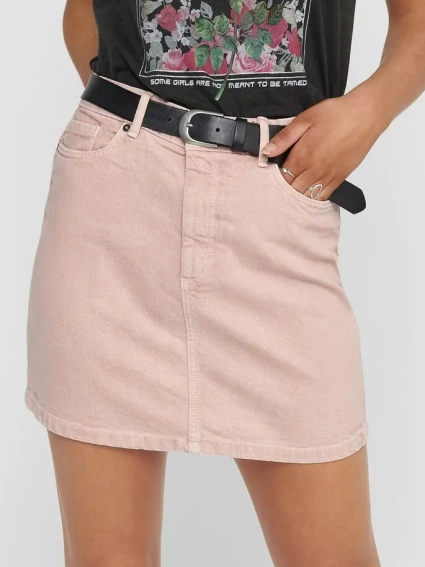 Юбка ONLROSE A-SHAPE COLOR SKIRT PNT 15204340 Rose Smoke ONLY 38 Розовый 15204340RoseSmoke фото 2 — интернет-магазин Tapok