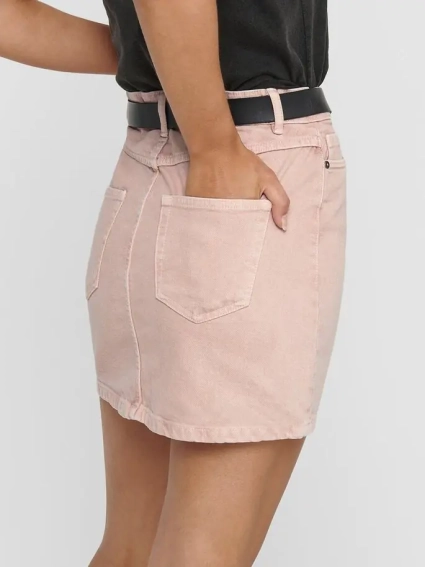 Юбка ONLROSE A-SHAPE COLOR SKIRT PNT 15204340 Rose Smoke ONLY 38 Розовый 15204340RoseSmoke фото 3 — интернет-магазин Tapok