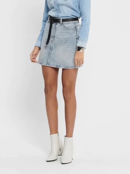 Юбка ONLROSE LIFE ASHAPE SKIRT BB NAS2630 15196756 Light Blue Denim ONLY 36 Голубой 15196756LightBlueDeni фото 1 — интернет-магазин Tapok