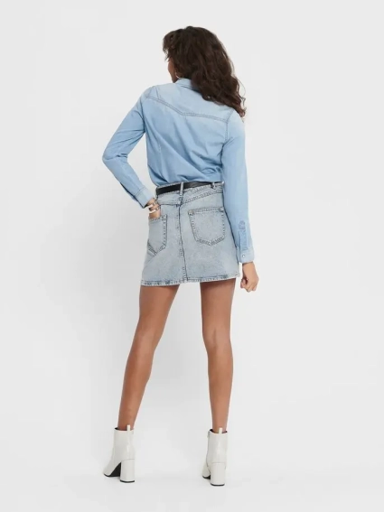 Юбка ONLROSE LIFE ASHAPE SKIRT BB NAS2630 15196756 Light Blue Denim ONLY 36 Голубой 15196756LightBlueDeni фото 3 — интернет-магазин Tapok
