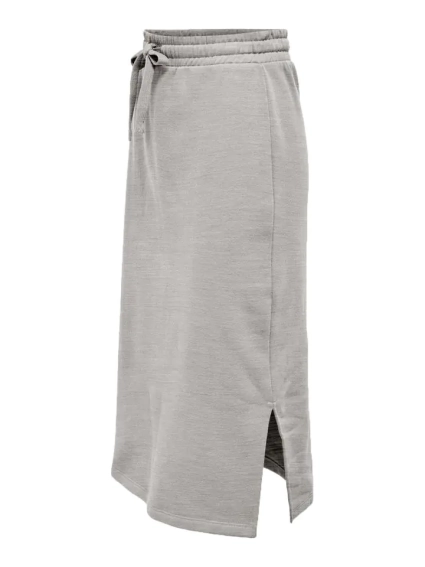 Спідниця ONLWANTED LT CALF SKIRT SWT 15244840-Light Grey Melange ONLY L Сірий 15244840-Light Grey Melan фото 2 — інтернет-магазин Tapok