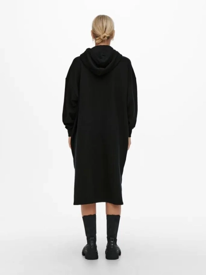 Сукня ONLCHELSEA LIFE L/S OVERSIZE DRESS SWT 15241307-Black ONLY L Чорний 15241307-Black фото 2 — інтернет-магазин Tapok