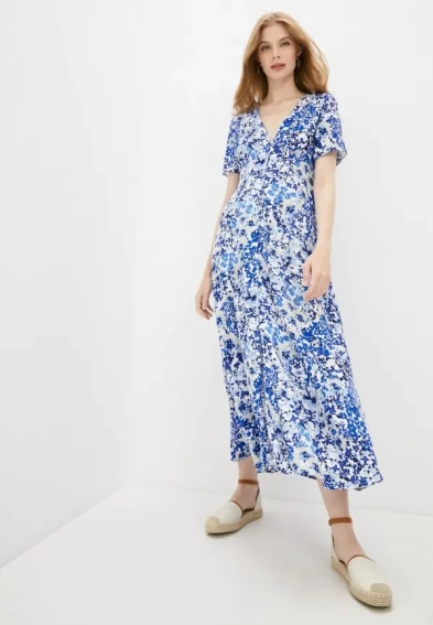 Сукня ONLENOLA S/S MIDI DRESS  WVN 15230958 Dazzling Blue-CRUISE FLORAL ONLY M Блакитний 15230958DazzlingBlue-CRUI фото 1 — інтернет-магазин Tapok