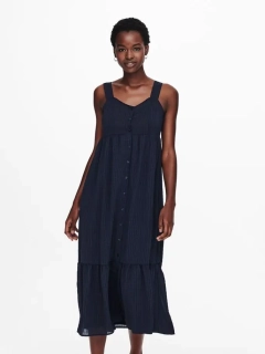 Платье ONLFELISA STRAP MIDI DRESS WVN 15230957-Night Sky ONLY L Темно-синий 15230957-Night Sky