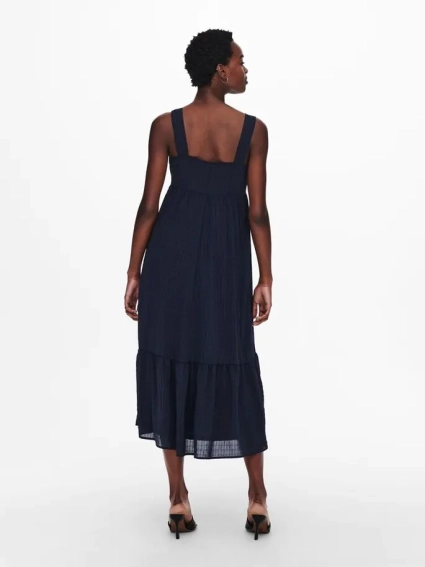 Платье ONLFELISA STRAP MIDI DRESS WVN 15230957-Night Sky ONLY L Темно-синий 15230957-Night Sky фото 2 — интернет-магазин Tapok