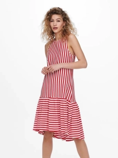 Платье ONLFIONA LIFE S/L DRESS JRS 15230776 Cloud Dancer-HIGH RISK RED ONLY L Красный 15230776CloudDancer-HIGH 