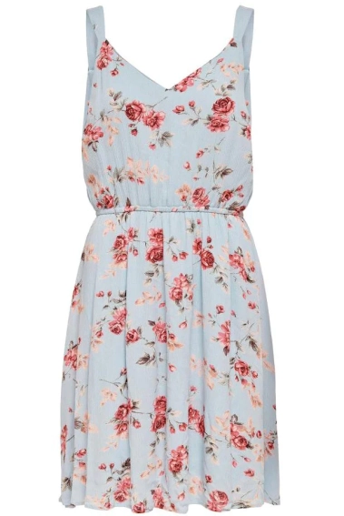 Платье ONLKARMEN S/L SHORT DRESS AOP WVN NOOS 15157655 Cashmere Blue-ROSE FLOWERS ONLY 34 Голубой 15157655CashmereBlue-ROSE фото 3 — интернет-магазин Tapok