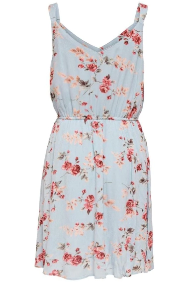 Платье ONLKARMEN S/L SHORT DRESS AOP WVN NOOS 15157655 Cashmere Blue-ROSE FLOWERS ONLY 34 Голубой 15157655CashmereBlue-ROSE фото 4 — интернет-магазин Tapok