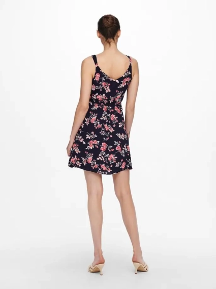 Сукня ONLKARMEN S/L SHORT DRESS AOP WVN NOOS 15157655 Night Sky-ROSE FLOWERS ONLY 34 Темно-синій 15157655NightSky-ROSE FLO фото 3 — інтернет-магазин Tapok