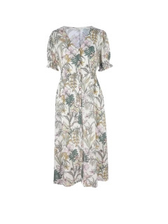 Платье ONLMARS 2/4 MIDI DRESS WVN 15226567 Tofu-JUNGLE FLOWER ONLY S Бежевый 15226567Tofu-JUNGLE FLOWE