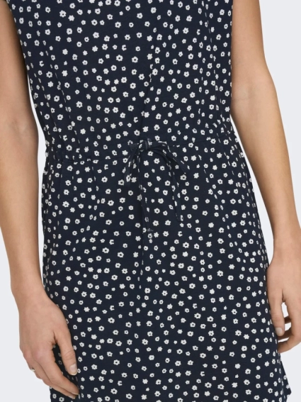 Сукня ONLMAY S/S DRESS NOOS 15153021-Night Sky-AOP:Lea flower ONLY L Темно-синій 15153021-Night Sky-AOP:Le фото 3 — інтернет-магазин Tapok