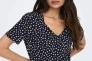 Сукня ONLMAY S/S V-NECK SHORT DRESS JRS NOOS 15286935-Night Sky-AOP:Lea flower ONLY L Темно-синій 15286935-Night Sky-AOP:Le Фото 3