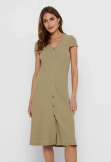 Платье ONLNELLA S/S DRESS JRS 15202197 Toasted Coconut ONLY L Бежевый 15202197ToastedCoconu
