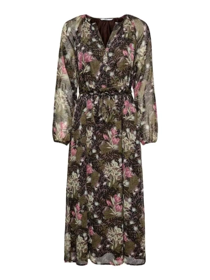 Платье ONLPHOEBE LIFE L/S MIDI DRESS WVN 15246103-Plum Truffle-AOP:LE JARDIN MIXED FLOWERS ONLY L Тем 15246103-Plum Truffle-AOP фото 4 — интернет-магазин Tapok
