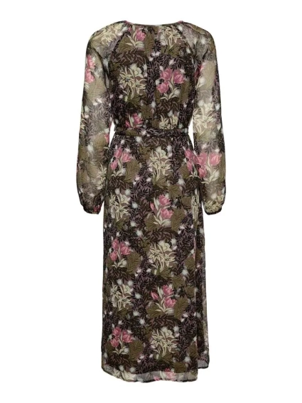 Платье ONLPHOEBE LIFE L/S MIDI DRESS WVN 15246103-Plum Truffle-AOP:LE JARDIN MIXED FLOWERS ONLY L Тем 15246103-Plum Truffle-AOP фото 5 — интернет-магазин Tapok