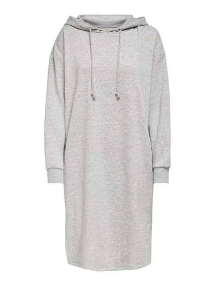 Платье PGSWEET L/S HOODIE DRESS SWT 15236975 Light Grey Melange ONLY L Серый 15236975LightGreyMela фото 1 — интернет-магазин Tapok